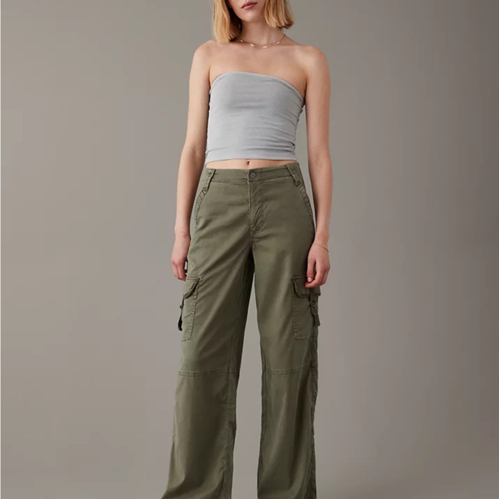 High wasted baggy cargo pants